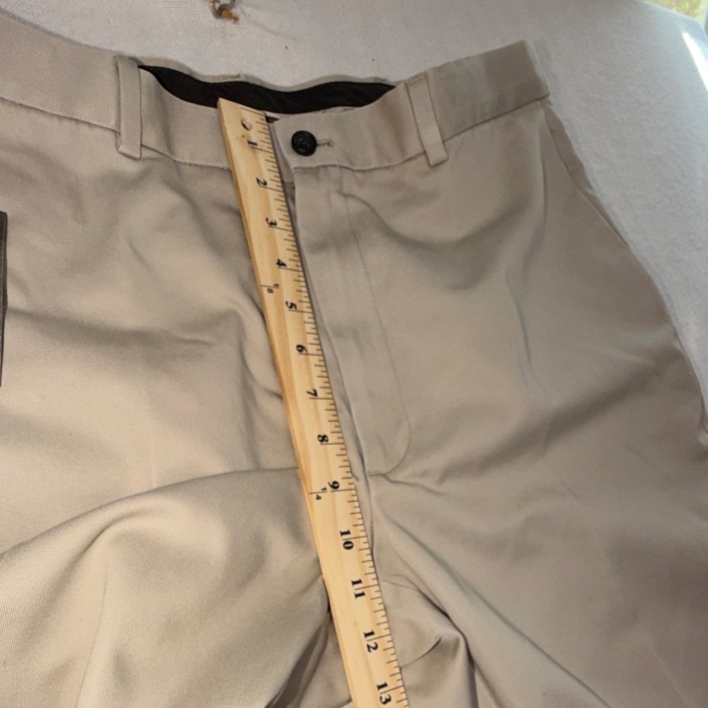 Haggar Heritage Collection No Iron Khaki Pants Straight Fit Beige 36 Cotton - Picture 6 of 11